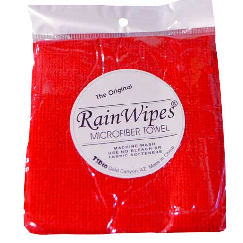 10500 RainWipes Ultimate Vending Towel 14'' x 14'' Red Individual
