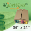 10616 RainWipes PetWipes 36'' x 24'' Green (Microfiber) Individual