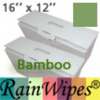 20480 RainWipes Bamboo 16'' x 12'' Green (75/Case)
